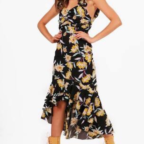 Boohoo Dresses & Skirts - Floral High-Low Midi Dress